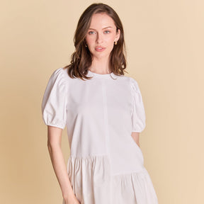 ENGLISH FACTORY - Knit Woven Mixed Dress - DRESSES available at Objectrare