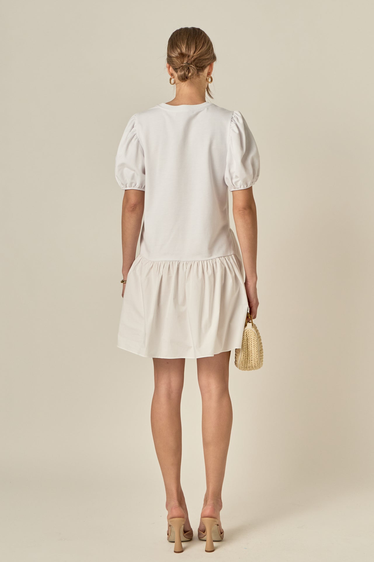 ENGLISH FACTORY - Knit Woven Mixed Dress - DRESSES available at Objectrare