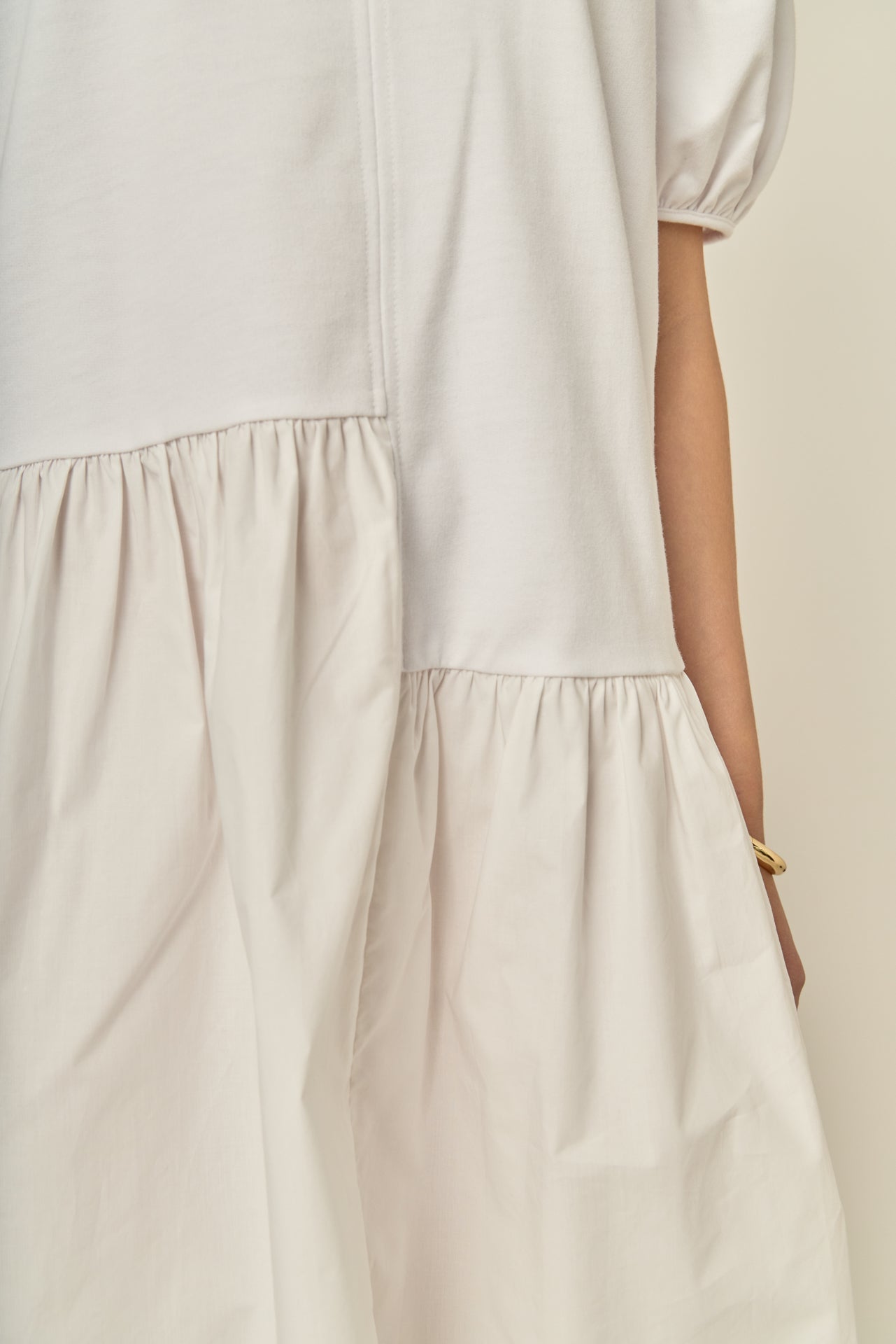 ENGLISH FACTORY - Knit Woven Mixed Dress - DRESSES available at Objectrare