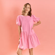 Knit Woven Mixed Dress