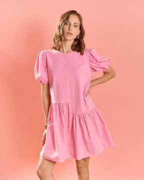 Knit Woven Mixed Dress