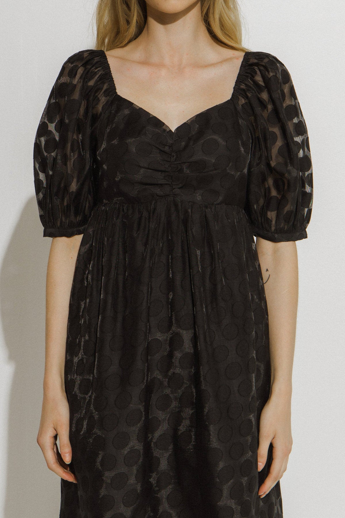 Dotted Mini Dress