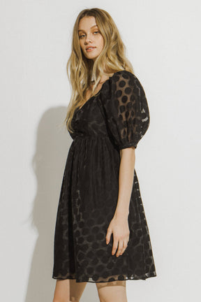 Dotted Mini Dress