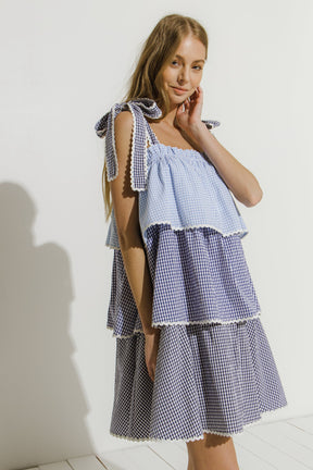 ENGLISH FACTORY - Colorblock Tiered Dress - DRESSES available at Objectrare