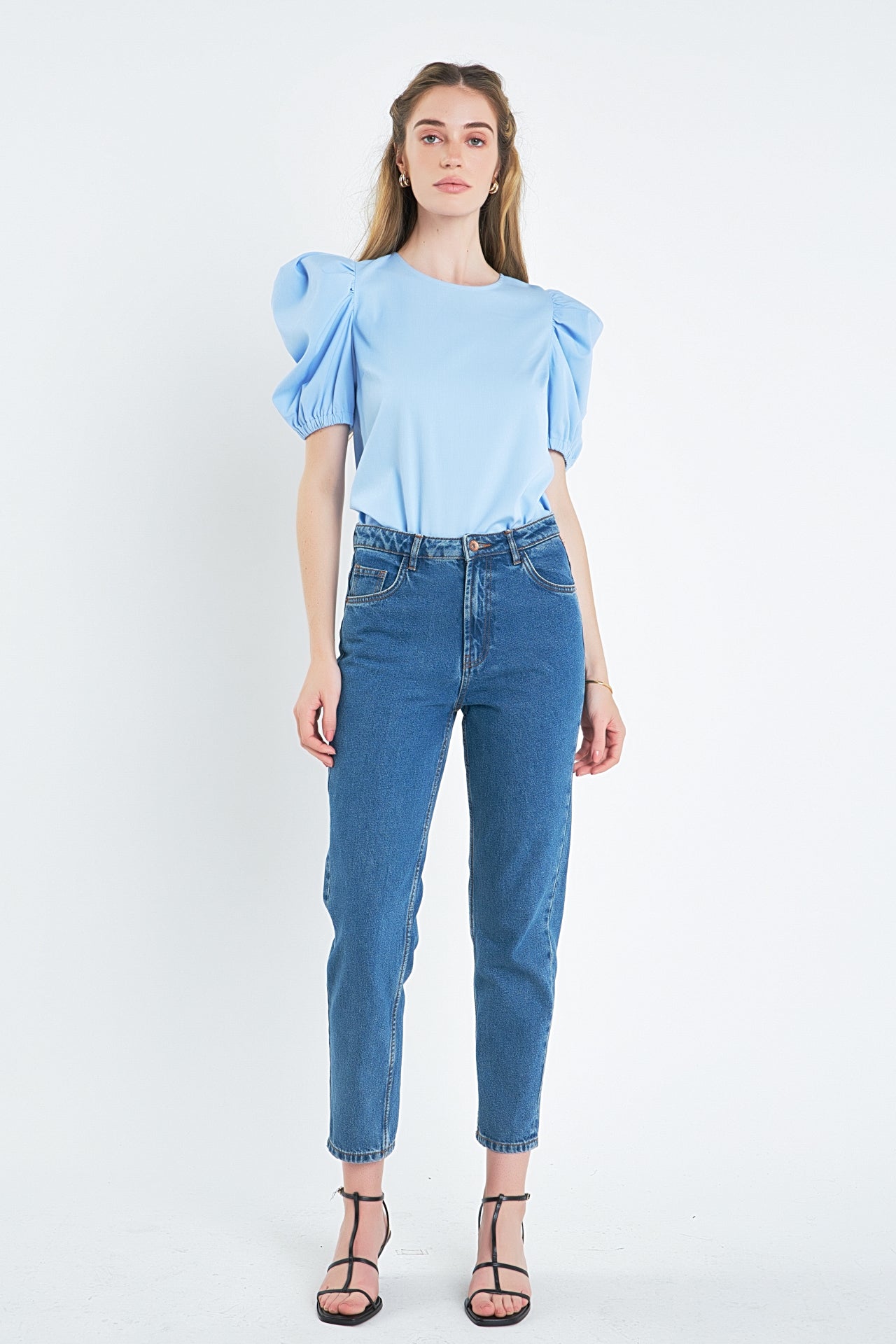 ENGLISH FACTORY - English Factory - Ruched Puff Sleeve Top - TOPS available at Objectrare