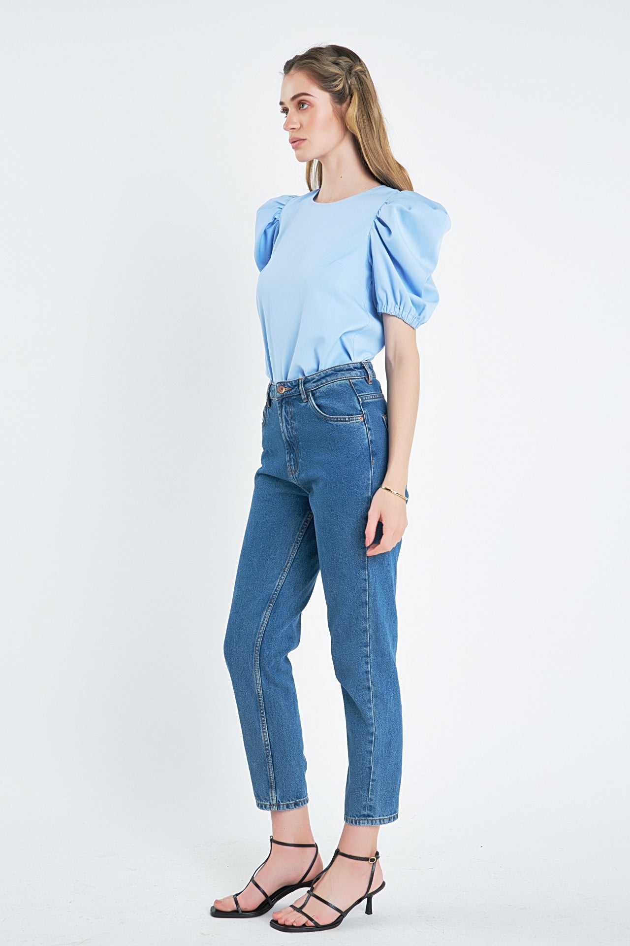 ENGLISH FACTORY - English Factory - Ruched Puff Sleeve Top - TOPS available at Objectrare