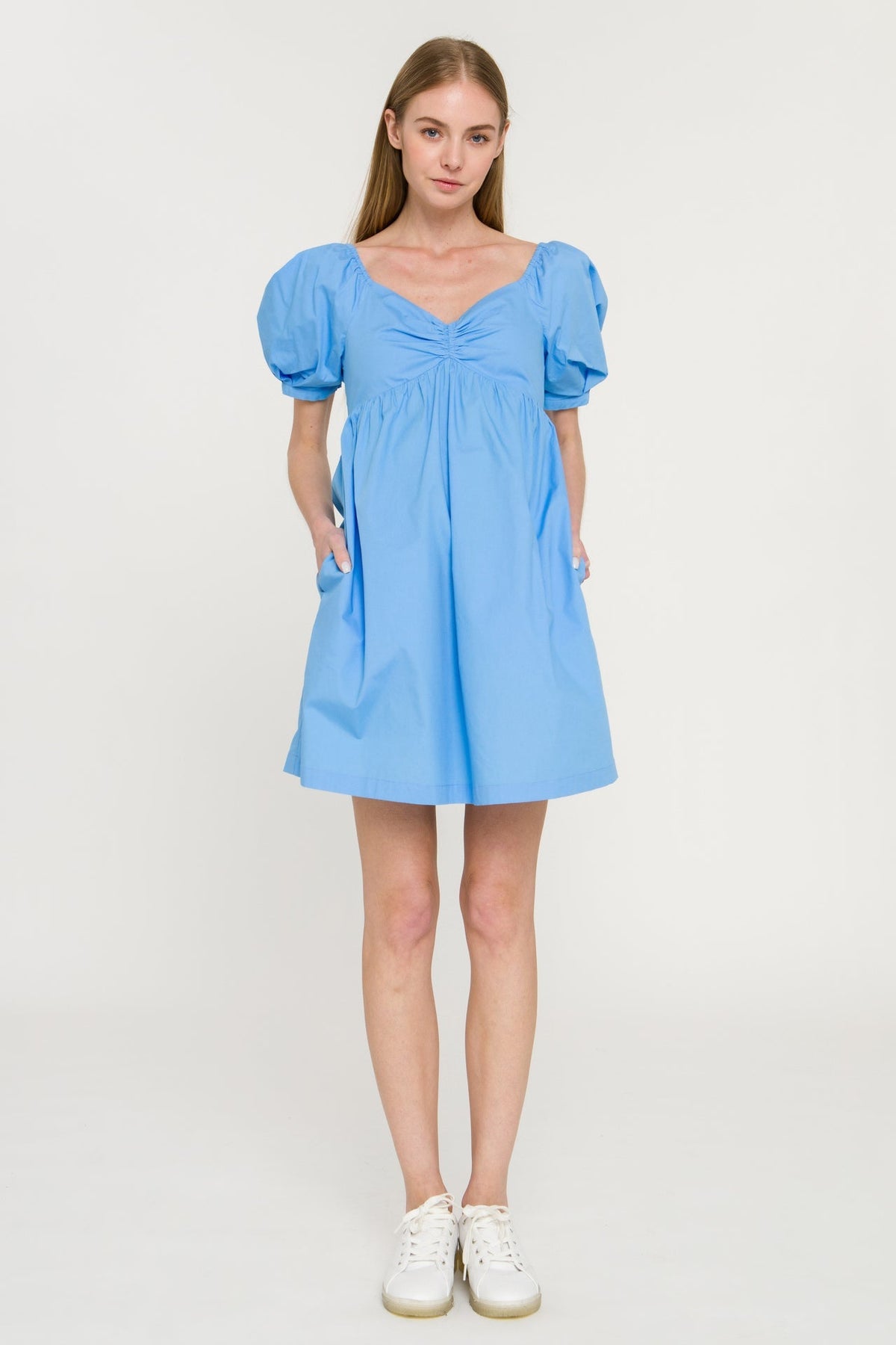 ENGLISH FACTORY - Puff Sleeve Babydoll Dress - DRESSES available at Objectrare