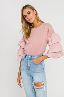 3 Tiers Ruffle T-shirt
