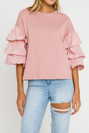 3 Tiers Ruffle T-shirt