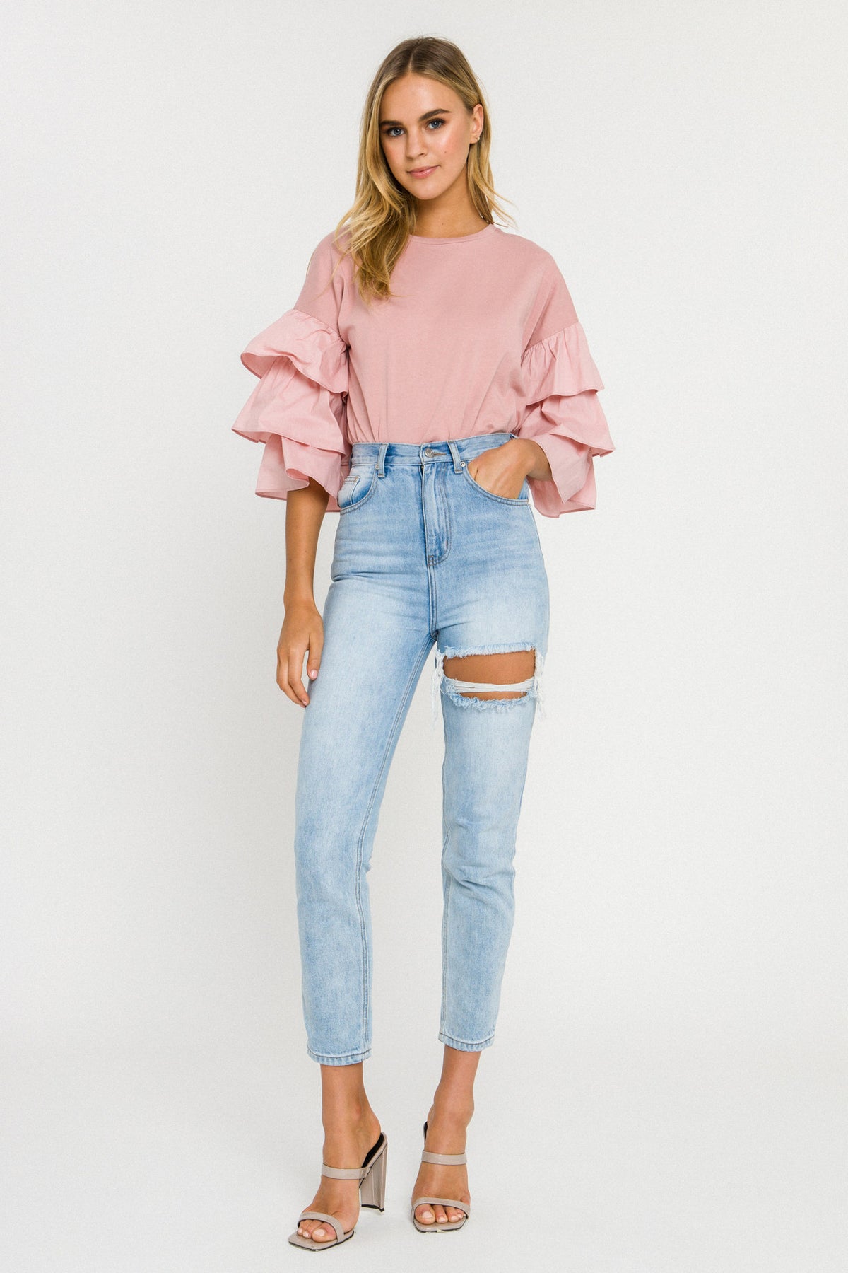 3 Tiers Ruffle T-shirt