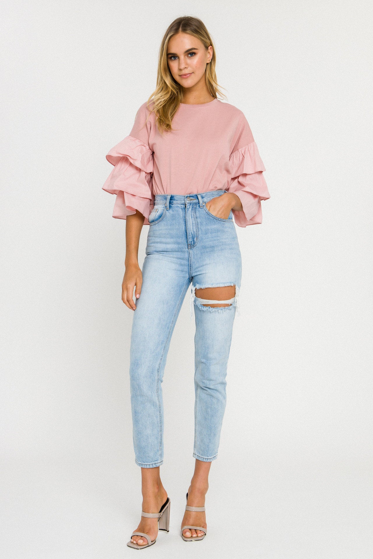 3 Tiers Ruffle T-shirt