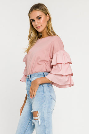 3 Tiers Ruffle T-shirt