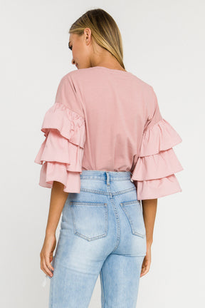 3 Tiers Ruffle T-shirt
