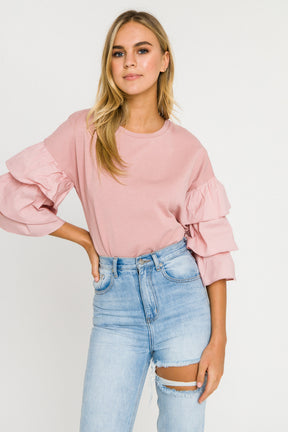 3 Tiers Ruffle T-shirt