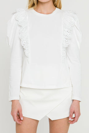 ENGLISH FACTORY - Women Knit Shirt - T-SHIRTS available at Objectrare