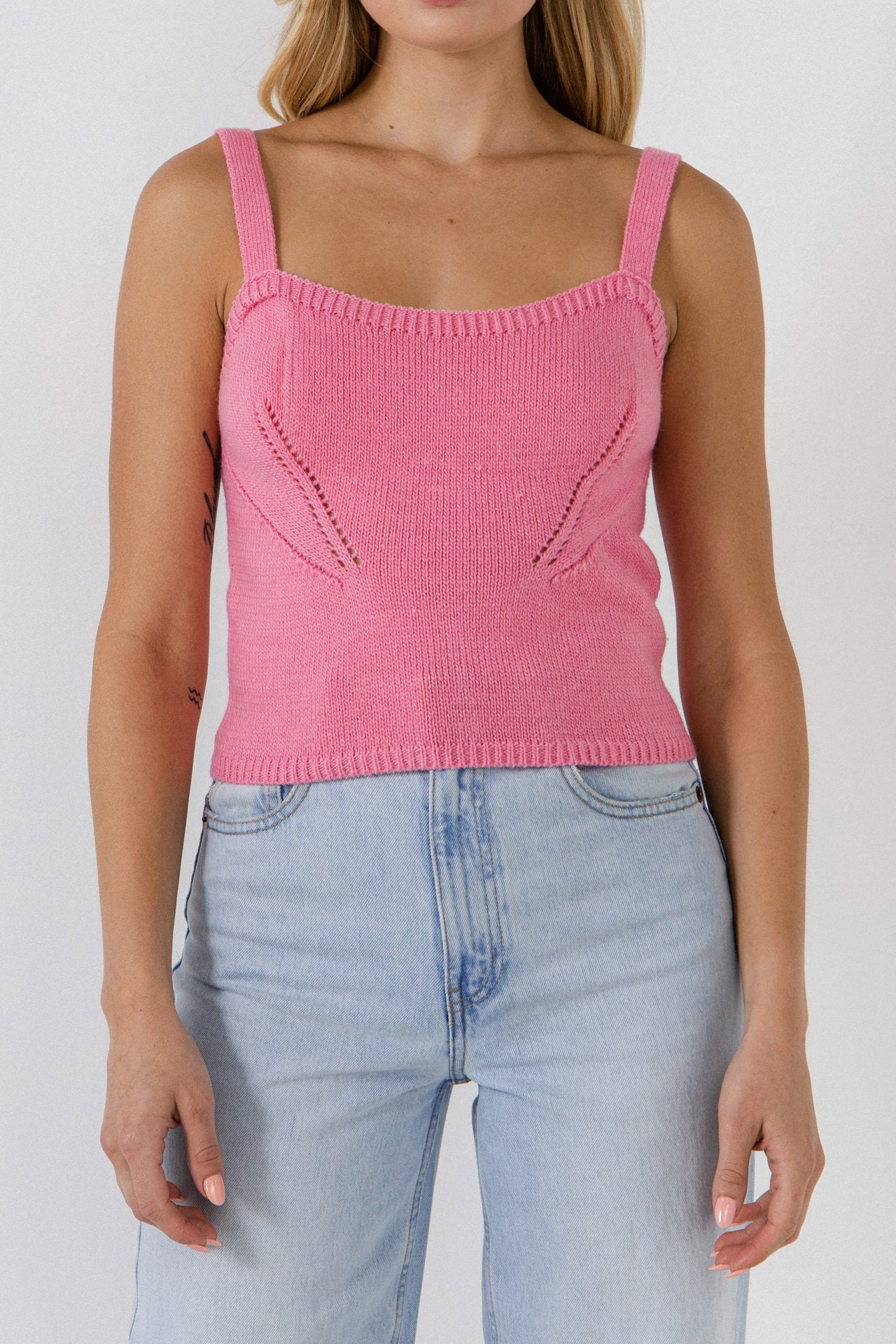 ENGLISH FACTORY - Tank Top Sweater - CAMI TOPS & TANK available at Objectrare