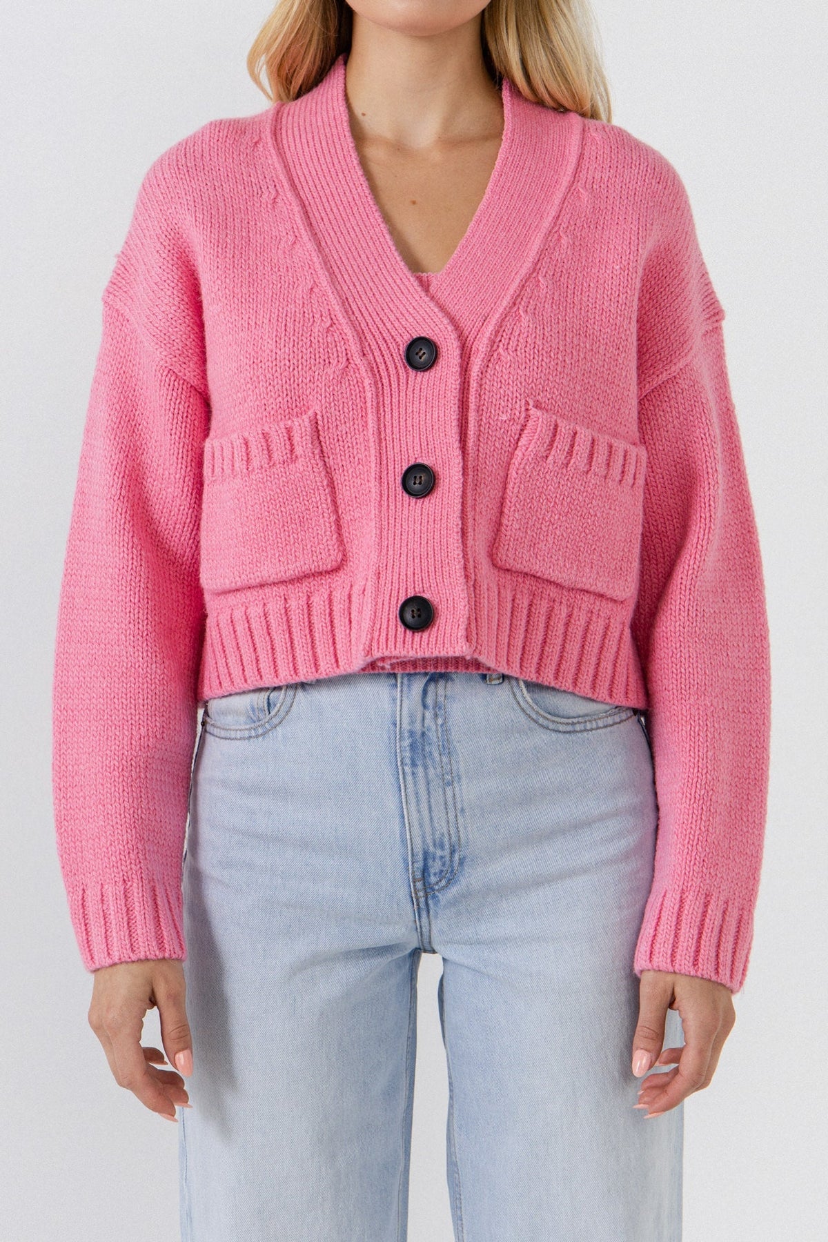 ENGLISH FACTORY - English Factory - V-neck Knit Cardigan - SWEATERS & KNITS available at Objectrare