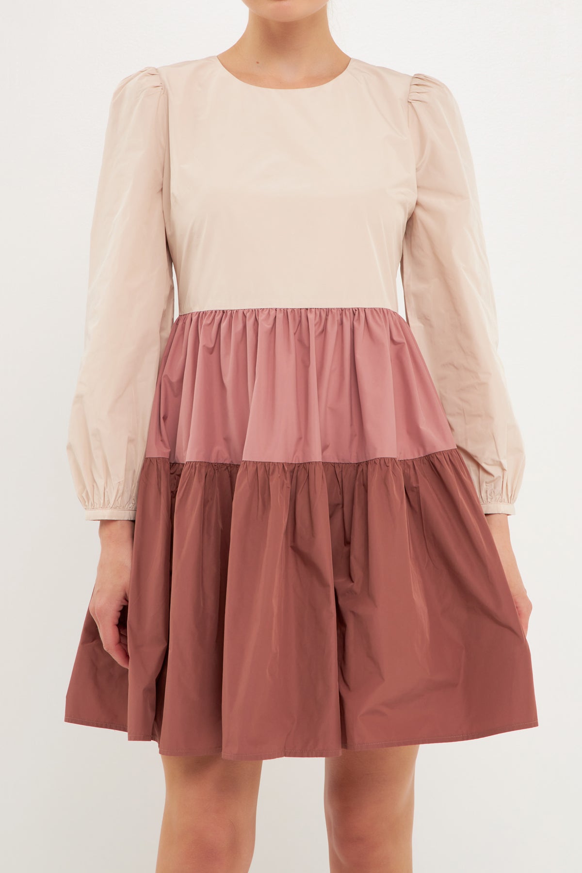 ENGLISH FACTORY - Colorblock Mini Dress - DRESSES available at Objectrare