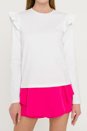 ENGLISH FACTORY - Women Knit Long Sleeve Shirt - TOPS available at Objectrare