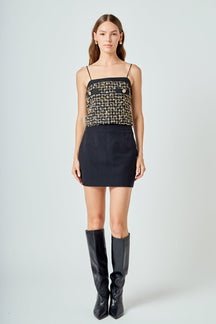 ENDLESS ROSE - Tweed Tank Top - CAMI TOPS & TANK available at Objectrare