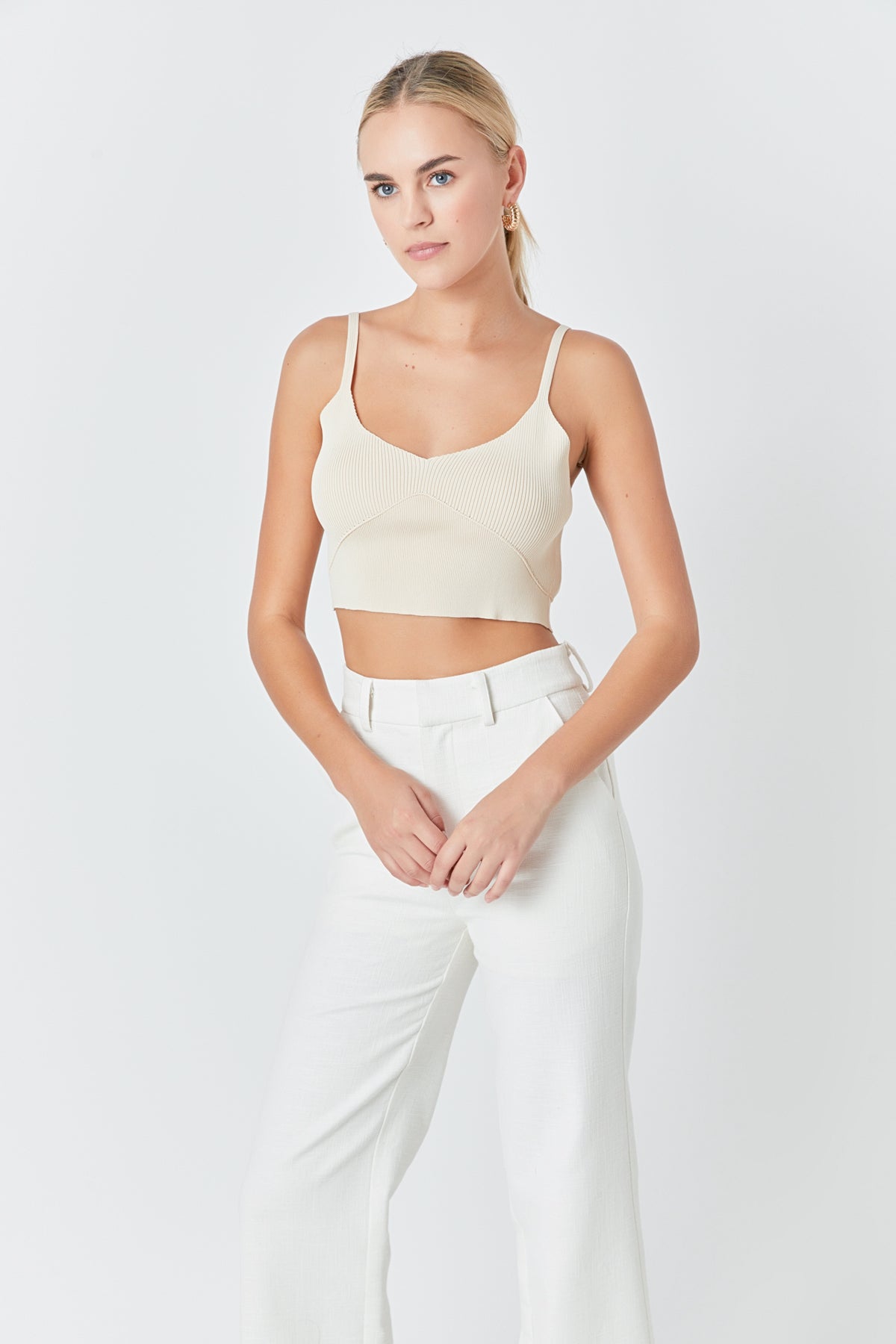 ENDLESS ROSE - Knitted Bralette Top - TOPS available at Objectrare