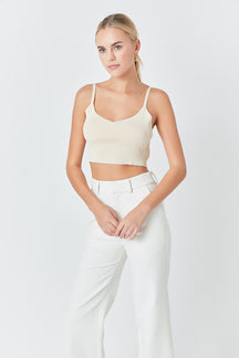 ENDLESS ROSE - Knitted Bralette Top - TOPS available at Objectrare