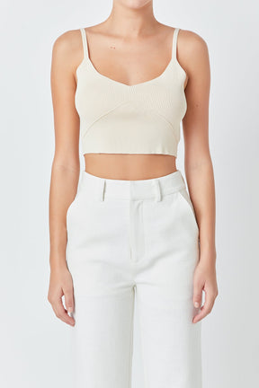 ENDLESS ROSE - Knitted Bralette Top - TOPS available at Objectrare