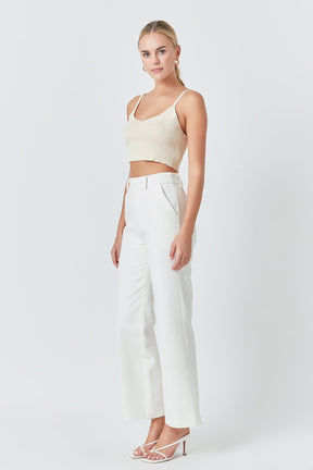 ENDLESS ROSE - Knitted Bralette Top - TOPS available at Objectrare