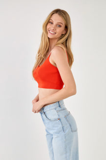 ENDLESS ROSE - Knitted Bralette Top - TOPS available at Objectrare