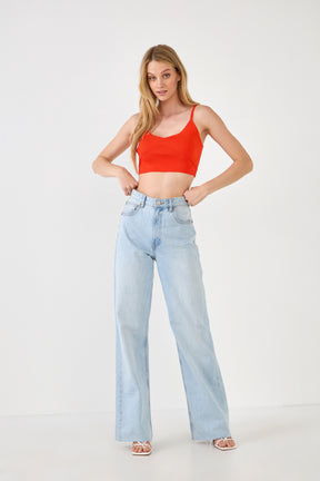 ENDLESS ROSE - Knitted Bralette Top - TOPS available at Objectrare