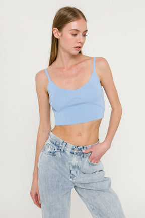 ENDLESS ROSE - Knitted Bralette Top - TOPS available at Objectrare