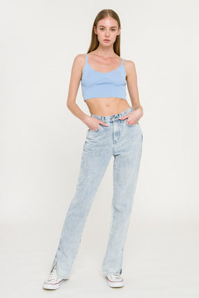 ENDLESS ROSE - Knitted Bralette Top - TOPS available at Objectrare