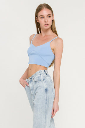 ENDLESS ROSE - Knitted Bralette Top - TOPS available at Objectrare