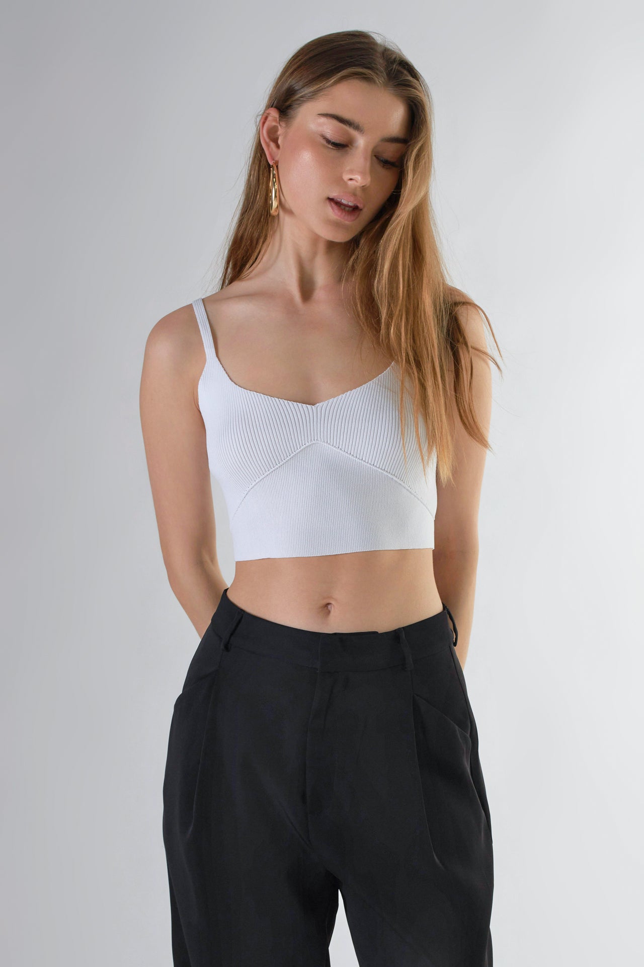 ENDLESS ROSE - Knitted Bralette Top - TOPS available at Objectrare