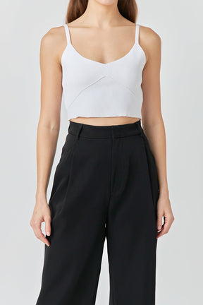 ENDLESS ROSE - Knitted Bralette Top - TOPS available at Objectrare