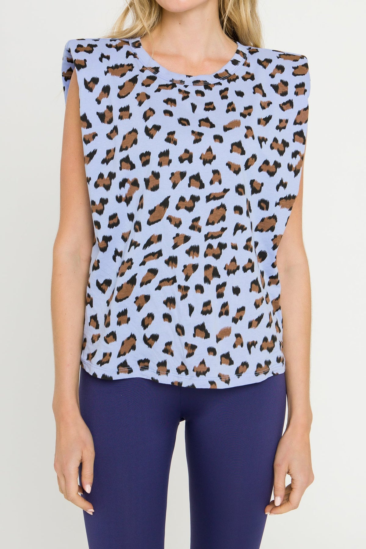 ENDLESS ROSE - Leopard Print Knit Shirt - TOPS available at Objectrare