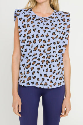 ENDLESS ROSE - Leopard Print Knit Shirt - TOPS available at Objectrare