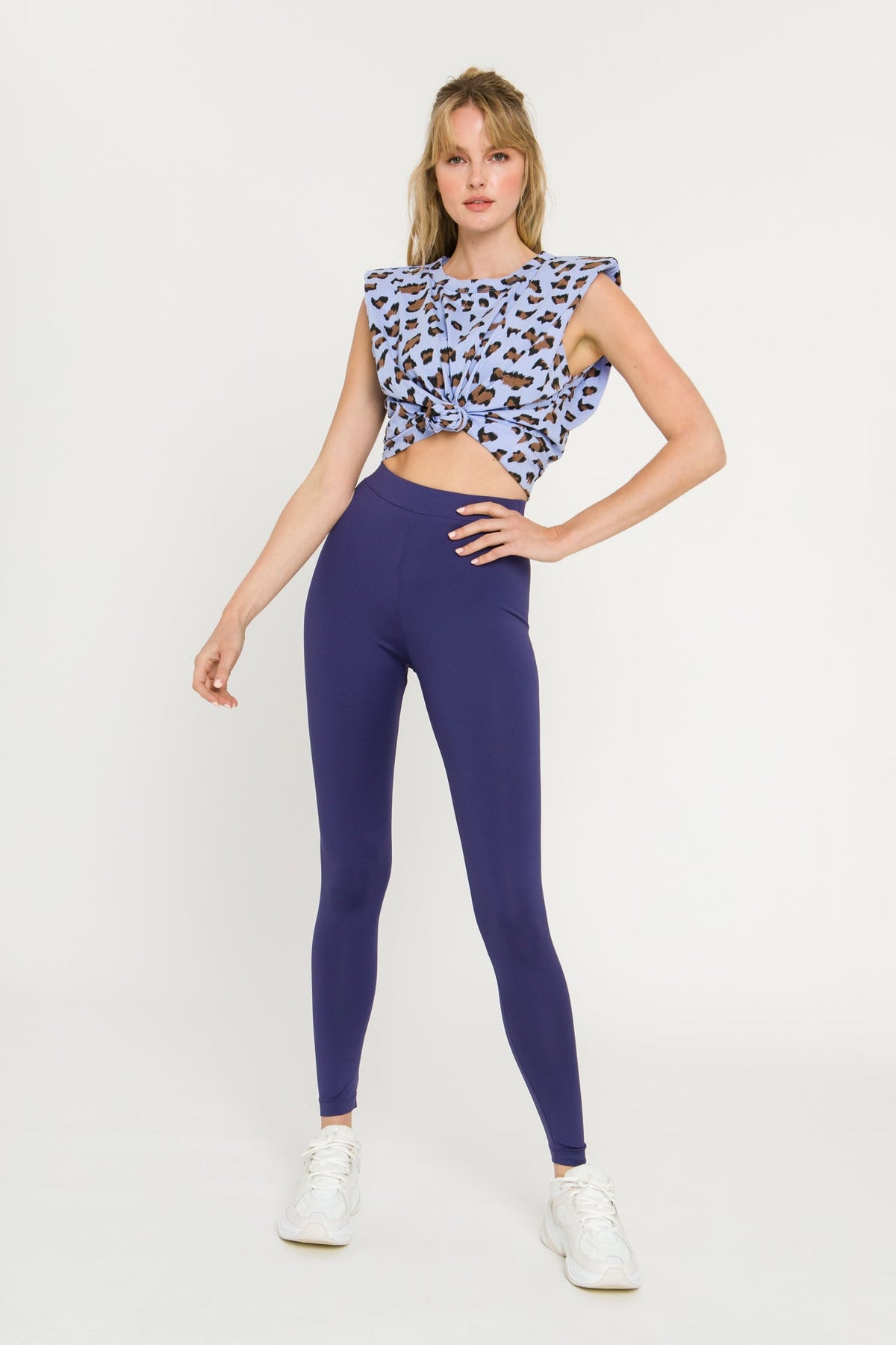 ENDLESS ROSE - Leopard Print Knit Shirt - TOPS available at Objectrare
