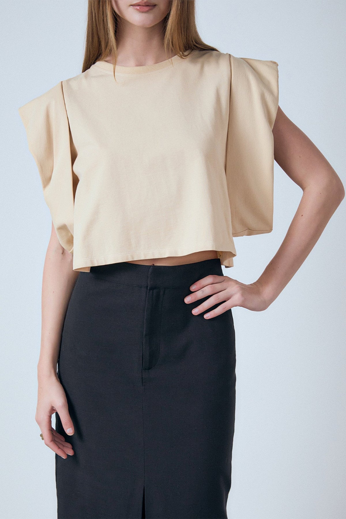 ENDLESS ROSE - Drop Shoulder Cropped Top - TOPS available at Objectrare