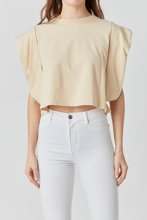 Endless Rose - Drop Shoulder Cropped Top