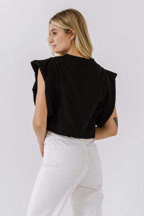 ENDLESS ROSE - Endless Rose - Drop Shoulder Cropped Top - TOPS available at Objectrare