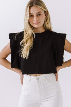 ENDLESS ROSE - Endless Rose - Drop Shoulder Cropped Top - TOPS available at Objectrare