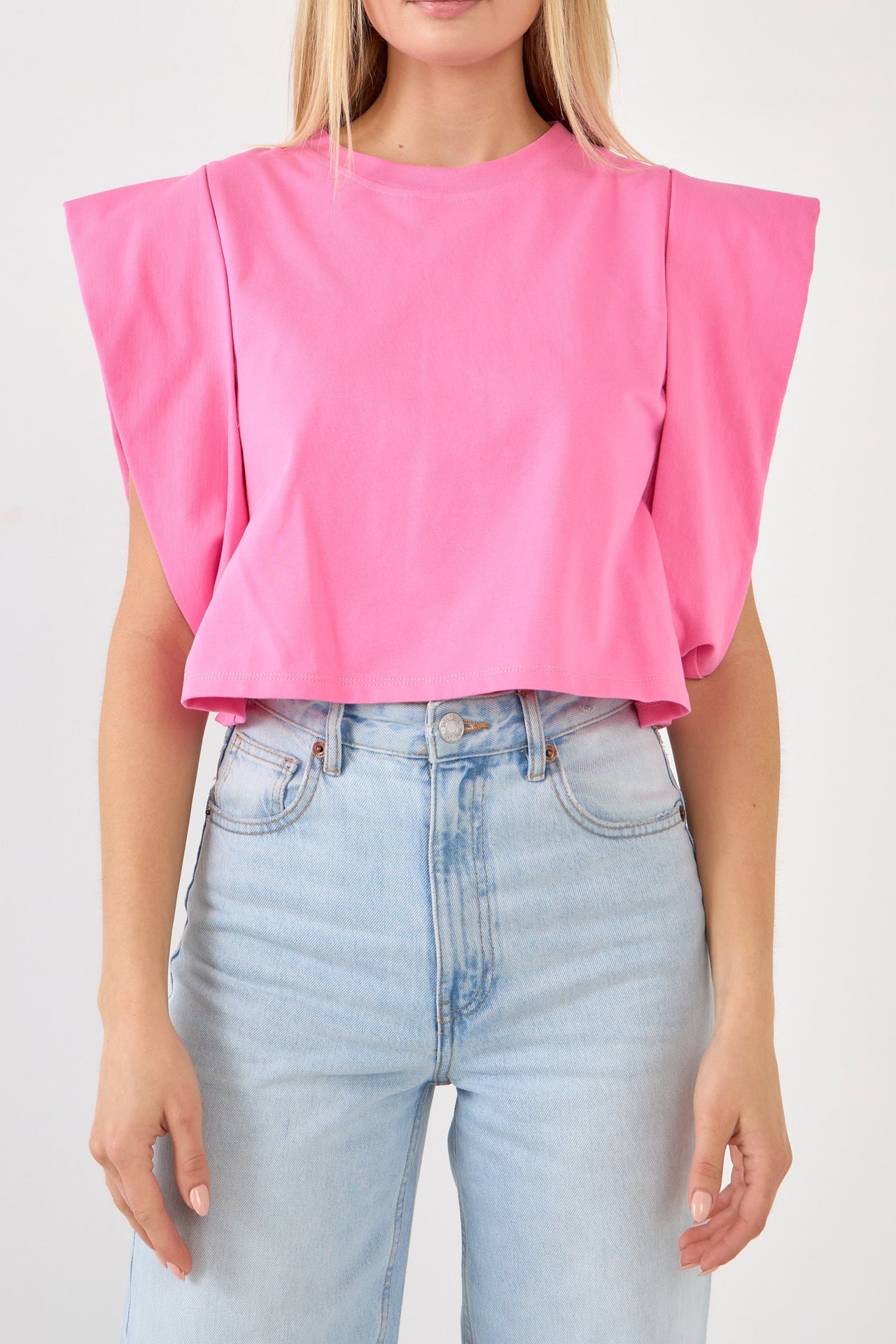 ENDLESS ROSE - Drop Shoulder Cropped Top - TOPS available at Objectrare