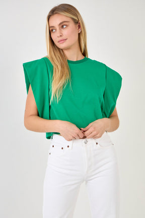 ENDLESS ROSE - Endless Rose - Drop Shoulder Cropped Top - TOPS available at Objectrare