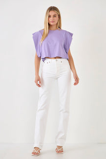 ENDLESS ROSE - Drop Shoulder Cropped Top - TOPS available at Objectrare