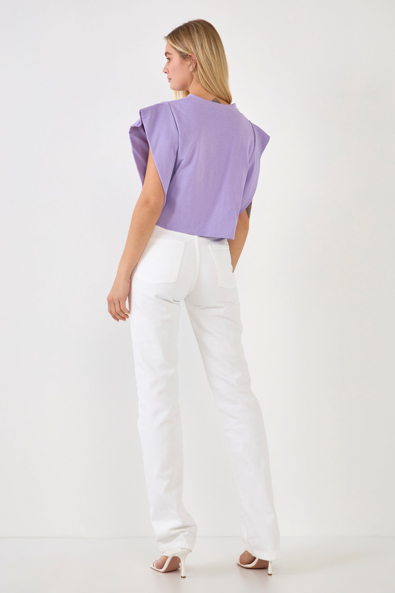 ENDLESS ROSE - Endless Rose - Drop Shoulder Cropped Top - TOPS available at Objectrare