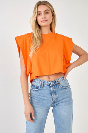 ENDLESS ROSE - Endless Rose - Drop Shoulder Cropped Top - TOPS available at Objectrare