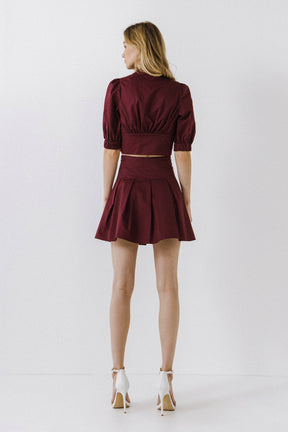ENDLESS ROSE - Tied Front Cropped Top - TOPS available at Objectrare