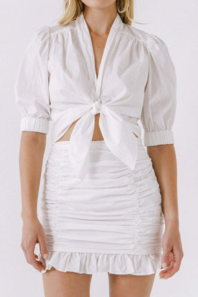 ENDLESS ROSE - Tied Front Cropped Top - TOPS available at Objectrare
