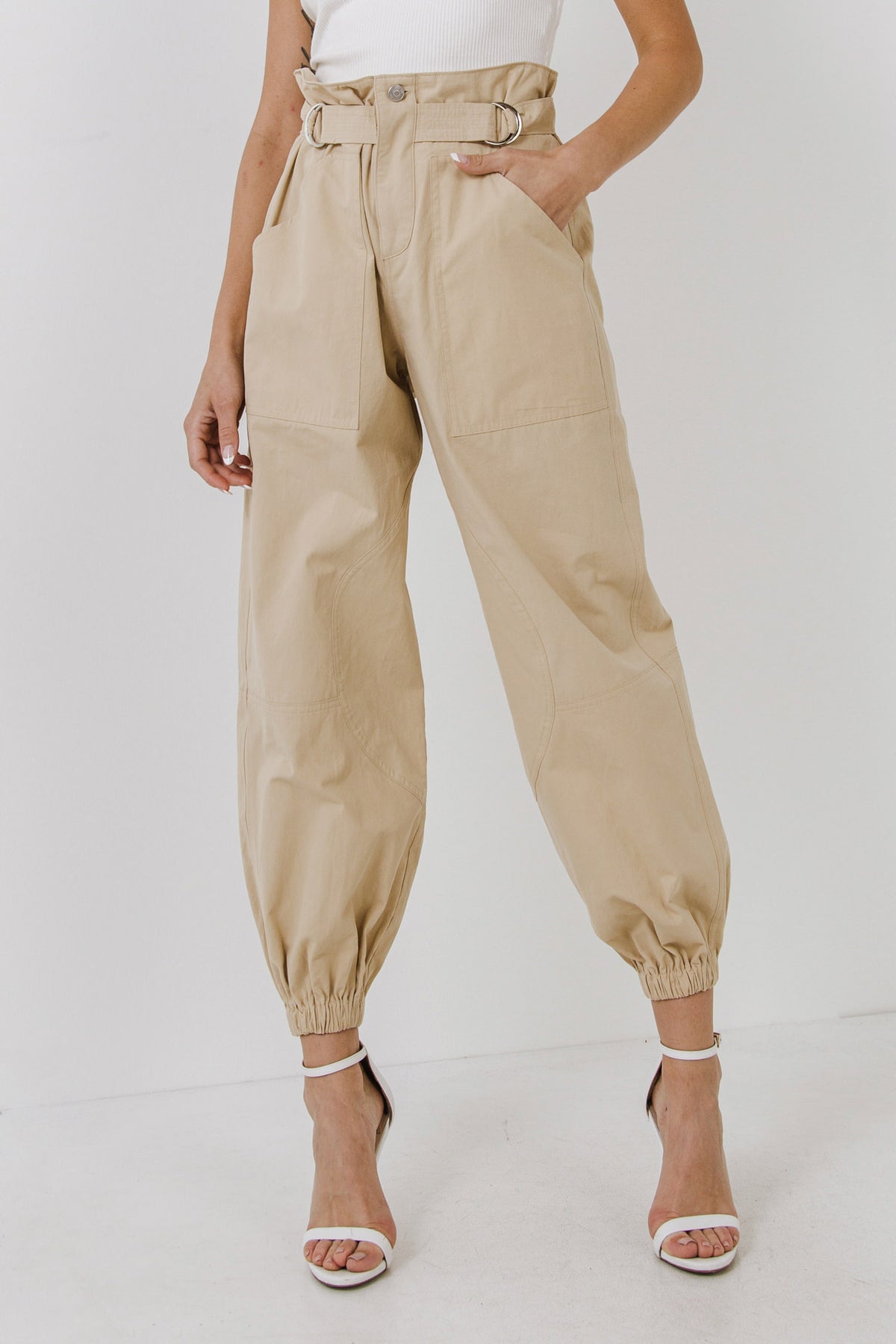 Paper Bag Slouchy Pants